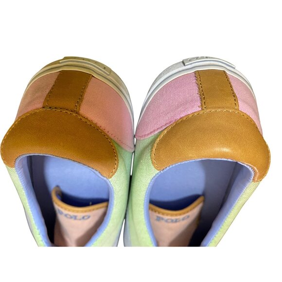 Ralph Lauren Polo Thorton III Mens Oxford Sneakers Size 13D Blue/Green Preppy - Picture 7 of 8